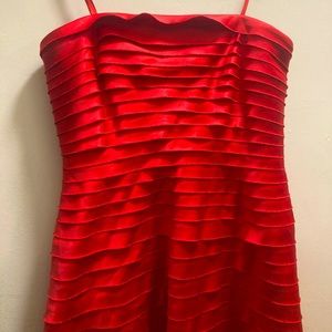 Red Adrianna Papell Mini Dress. US size 10. Slightly worn.